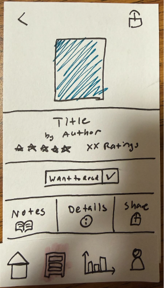 Paper prototype screen 5