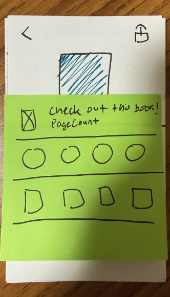 Paper prototype screen 6