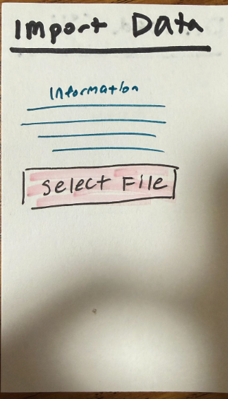 Paper prototype screen 9